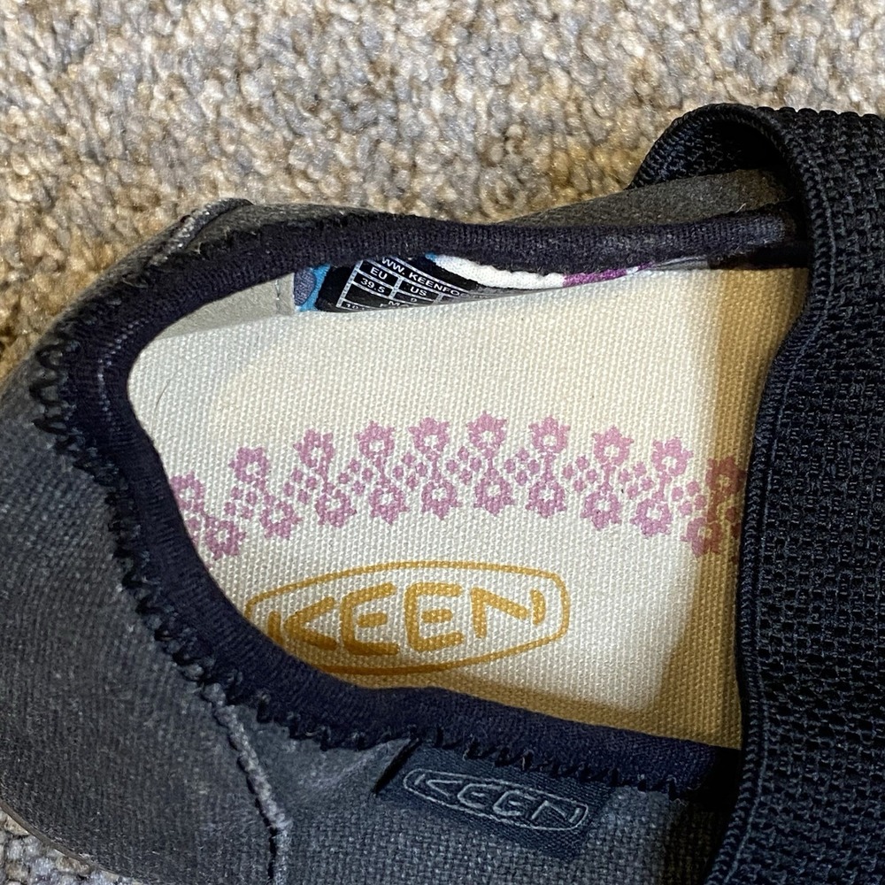 Keen Sienna Women's Mary Jane9 EU 39.5 Canvas Flat Washed Black Round Toe Travel - Picture 6 of 7